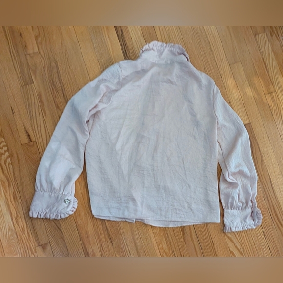 Girls' Pink Ruffled Blouse - Picture 7 of 8